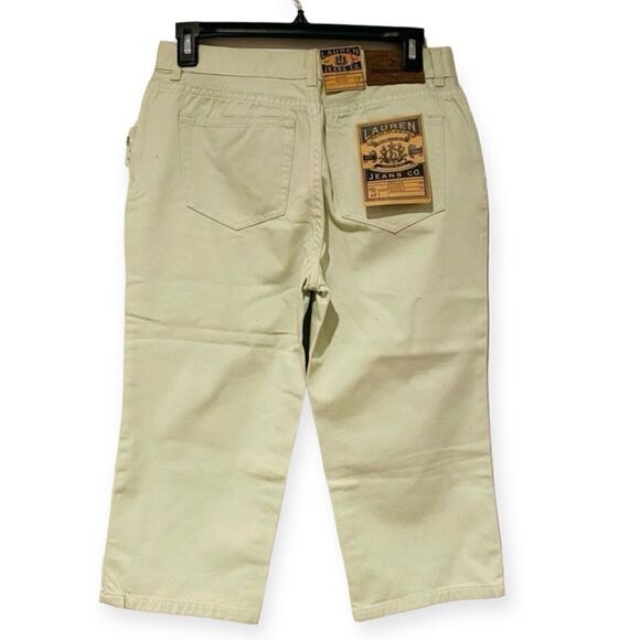 Ralph Lauren Jeans Company Mint Green Mid Calf Petite Jeans Size 4P - Picture 3 of 5